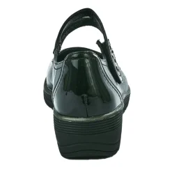 Chaussures Confort|LADY CONFORT Ballerines A Brides Femme Noir Avec Clous