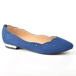 Ballerines|VICE VERSA Ballerines Ajourees Femme Bleu Marine