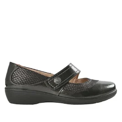 Chaussures Confort|LADY CONFORT Ballerines Babies Femme Noir A Brides