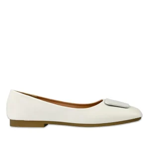 Ballerines|VICE VERSA Ballerines Femme Blanc A Bout Carre