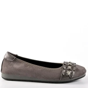 Chaussures Confort|SCALINA Ballerines Femme Gris