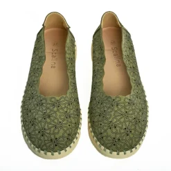 Chaussures Confort|SCALINA Ballerines Femme Kaki