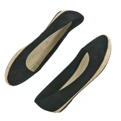 Ballerines|VICE VERSA Ballerines Femme Noires Semelle Tressee