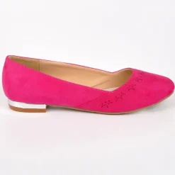 Ballerines|VICE VERSA Ballerines Femme Rose Fuschia Au Talon Argente