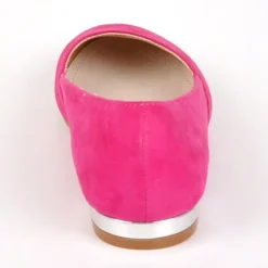 Ballerines|VICE VERSA Ballerines Femme Rose Fuschia Au Talon Argente