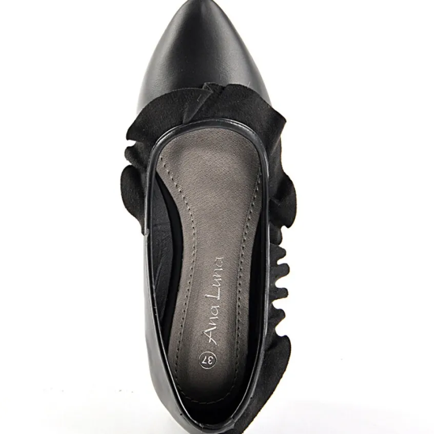 Ballerines|ANA LUNA Ballerines Pointues Femme Noir
