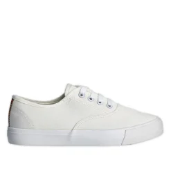 Baskets, Sneakers|STREET LIFE Baskets / Tennis En Toile Blanc Lacets Elastiques