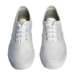 Baskets, Sneakers|STREET LIFE Baskets / Tennis En Toile Blanc Lacets Elastiques