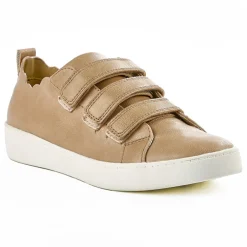 Baskets, Sneakers|STREET LIFE Baskets A Scratchs Femme Beige