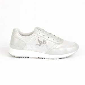 Baskets, Sneakers|STREET LIFE Baskets Avec Effet Reptile Argente