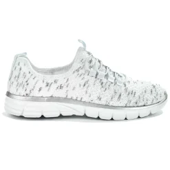 Baskets, Sneakers|STREET LIFE Baskets Avec Lacets Elastiques Femme Blanc Chine