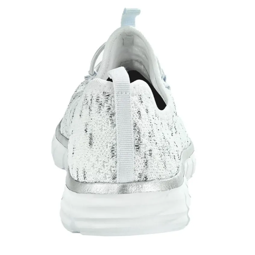 Baskets, Sneakers|STREET LIFE Baskets Avec Lacets Elastiques Femme Blanc Chine