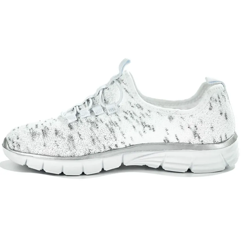 Baskets, Sneakers|STREET LIFE Baskets Avec Lacets Elastiques Femme Blanc Chine