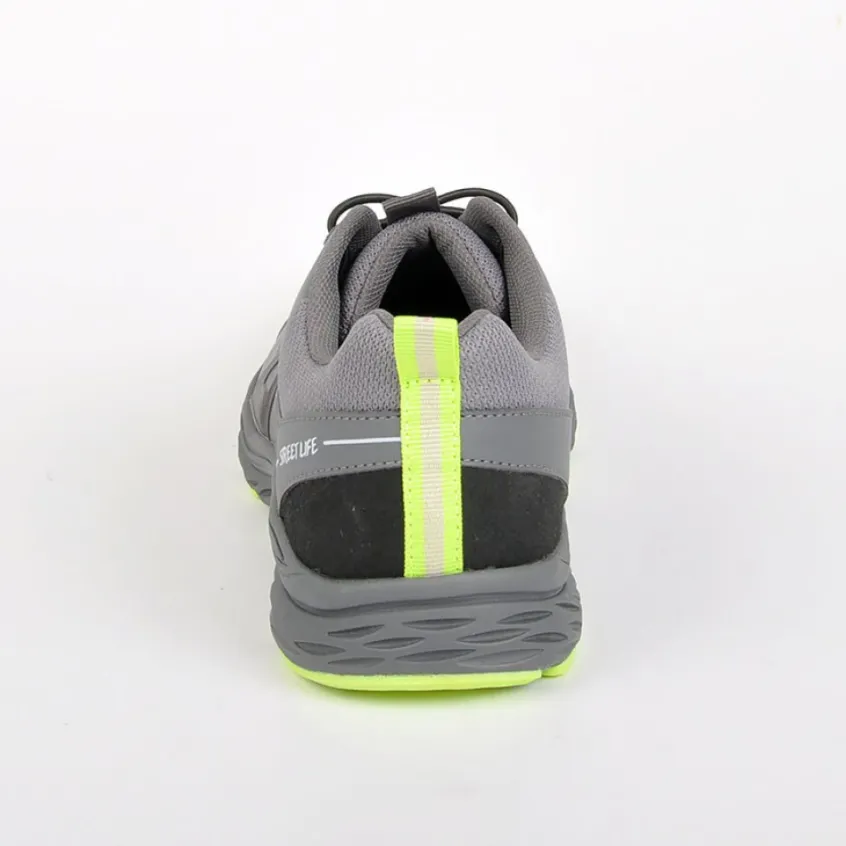 Baskets, Sneakers|STREET LIFE Baskets Avec Lacets Elastiques Gris