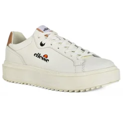 Baskets, Sneakers|ELLESSE Baskets Basses Femme Blanc Semelle Crantee