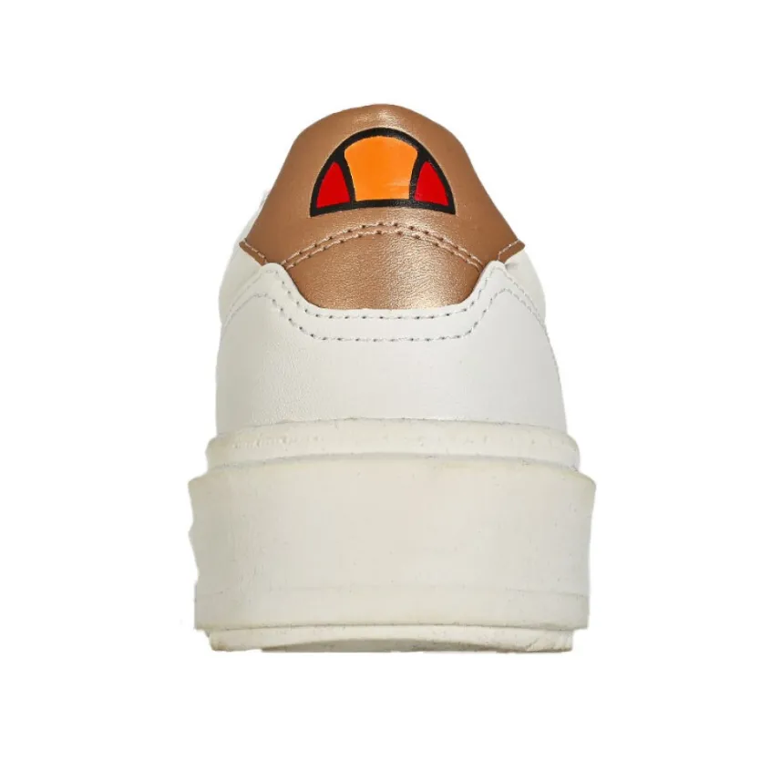 Baskets, Sneakers|ELLESSE Baskets Basses Femme Blanc Semelle Crantee