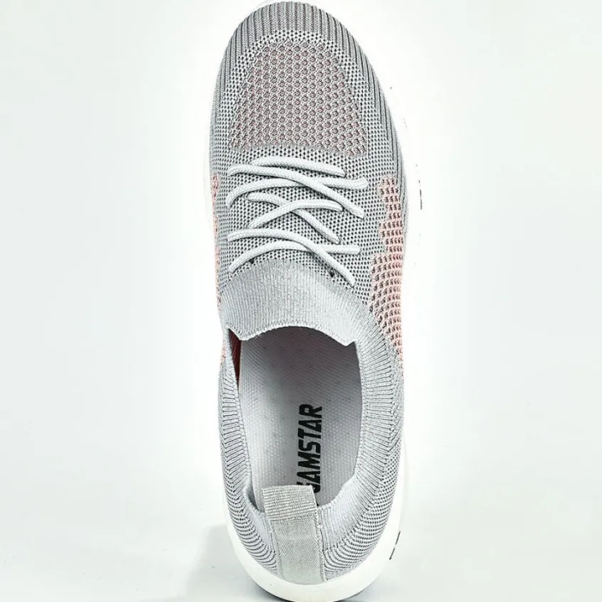 Baskets, Sneakers|GAMSTAR Baskets Chaussettes Femme Gris