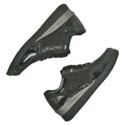 Chaussures Confort|LADY CONFORT Baskets Compensees Femme Noir