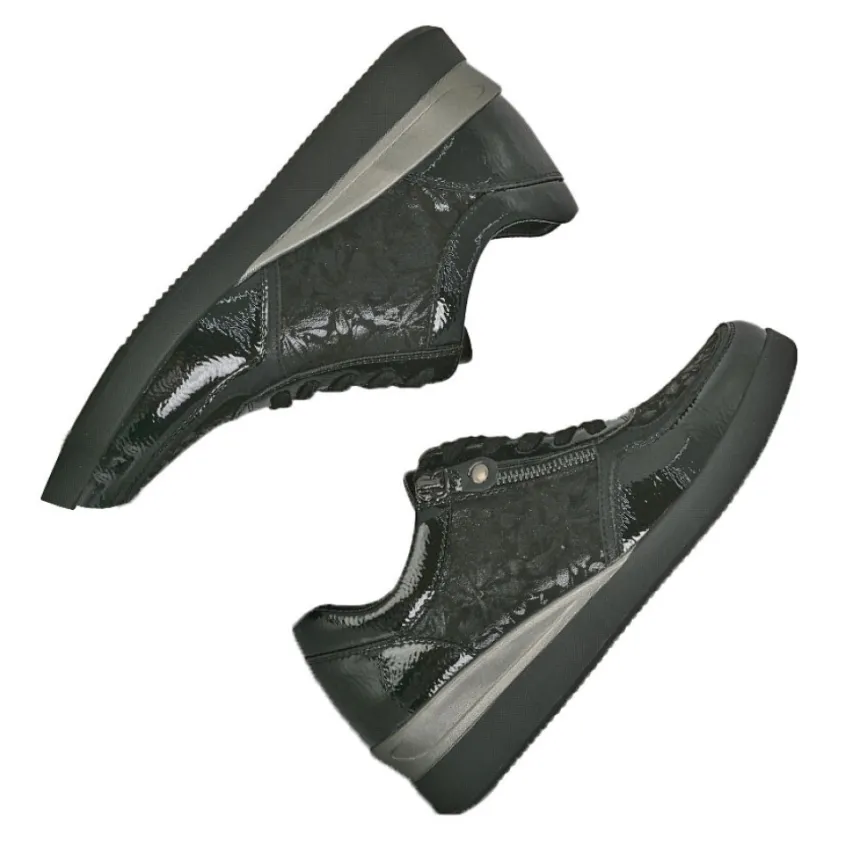 Chaussures Confort|LADY CONFORT Baskets Compensees Femme Noir