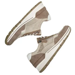 Chaussures Confort|RELIFE Baskets Compensees Femme Beige