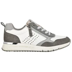 Chaussures Confort|SCALINA Baskets Confort Femme Blanc Fermeture Eclair