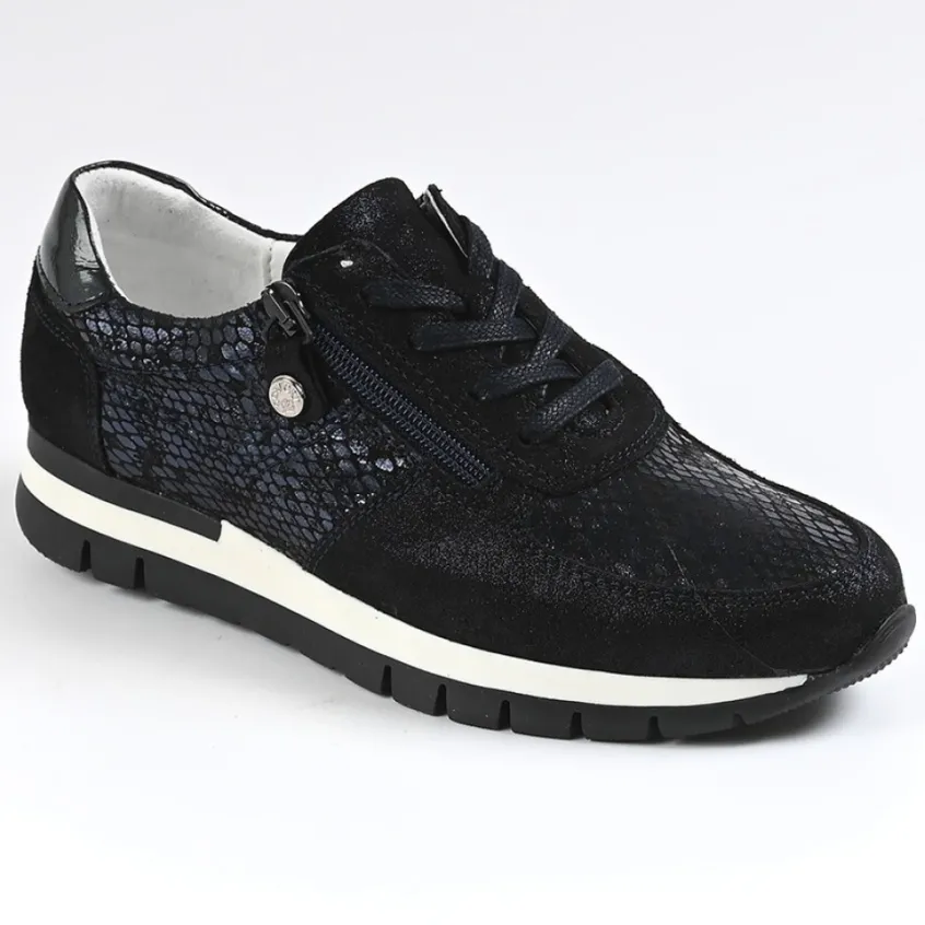 Chaussures Confort|SCALINA Baskets Confort Femme Bleu Marine