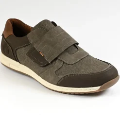 Baskets, Sneakers|RELIFE Baskets Confort Homme Kaki A Scratch