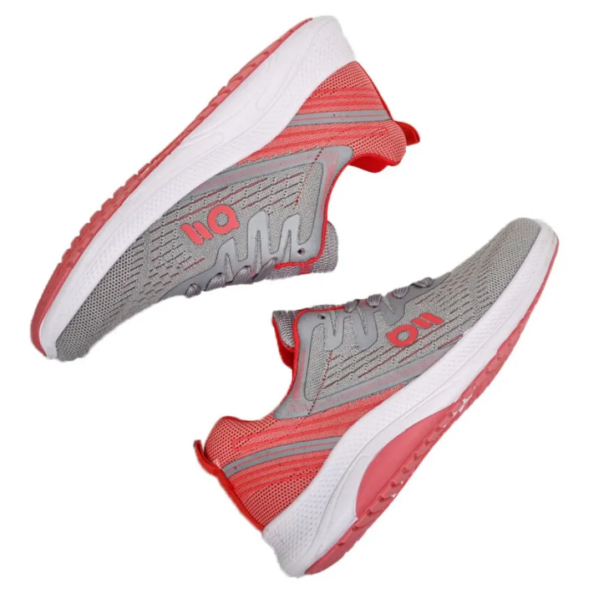 Baskets, Sneakers|GAMSTAR Baskets De Sport Femme Gris Et Orange