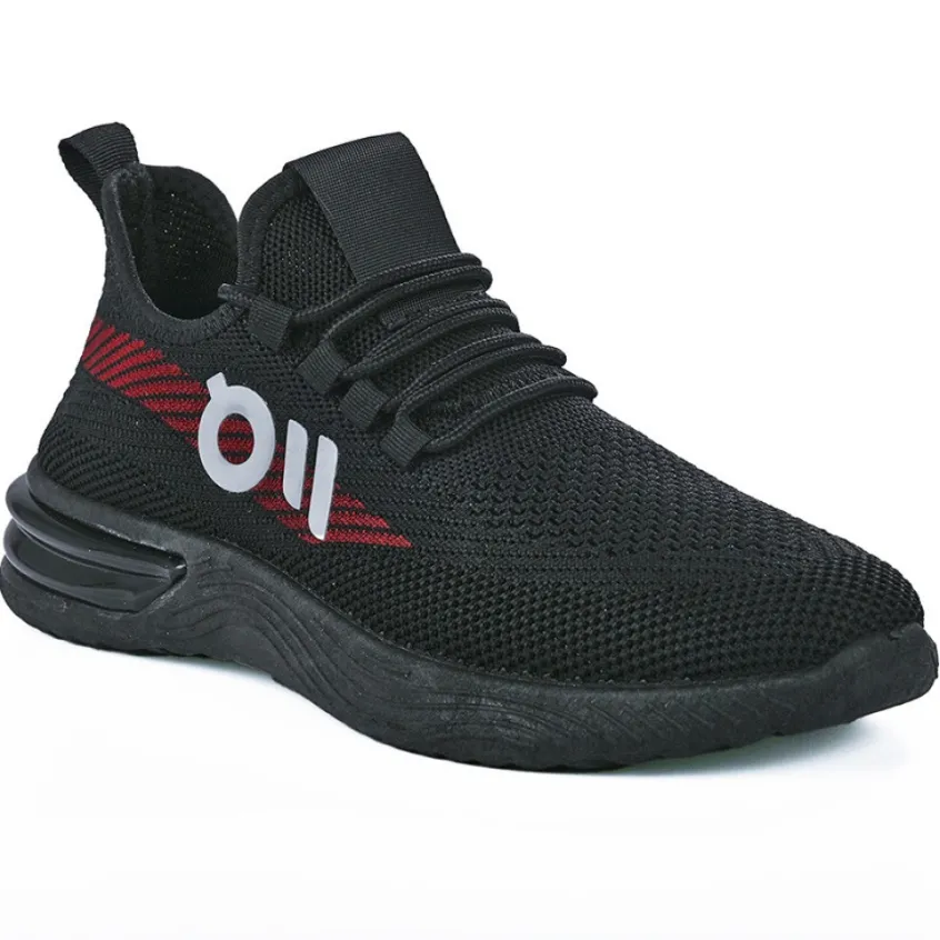 Baskets, Sneakers|GAMSTAR Baskets De Sport Homme En Maille Noire