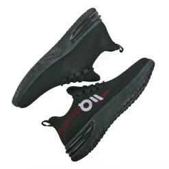 Baskets, Sneakers|GAMSTAR Baskets De Sport Homme En Maille Noire