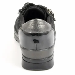 Chaussures Confort|LADY CONFORT Baskets Femme Avec Strass Noir