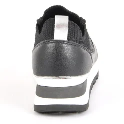 Baskets, Sneakers|STREET LIFE Baskets Femme Bi-Matieres Noir