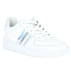 Baskets, Sneakers|STREET LIFE Baskets Femme Blanc Details Holographiques