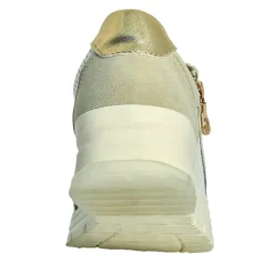 Chaussures Confort|SCALINA Baskets Femme Blanc Et Beige