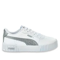 Baskets, Sneakers|PUMA Baskets Femme Blanc Carina 2.0 Shine