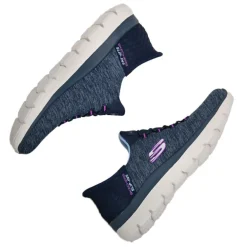 Baskets, Sneakers|SKECHERS Baskets Femme Bleu Marine Slip-Ins Summits