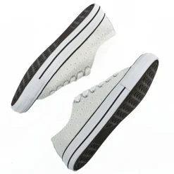 Baskets, Sneakers|STREET LIFE Baskets Femme Dentelle Blanche Broderie Anglaise