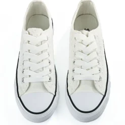 Baskets, Sneakers|STREET LIFE Baskets Femme Dentelle Blanche Broderie Anglaise