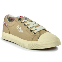 Baskets, Sneakers|LEE COOPER Baskets Femme En Toile Beige