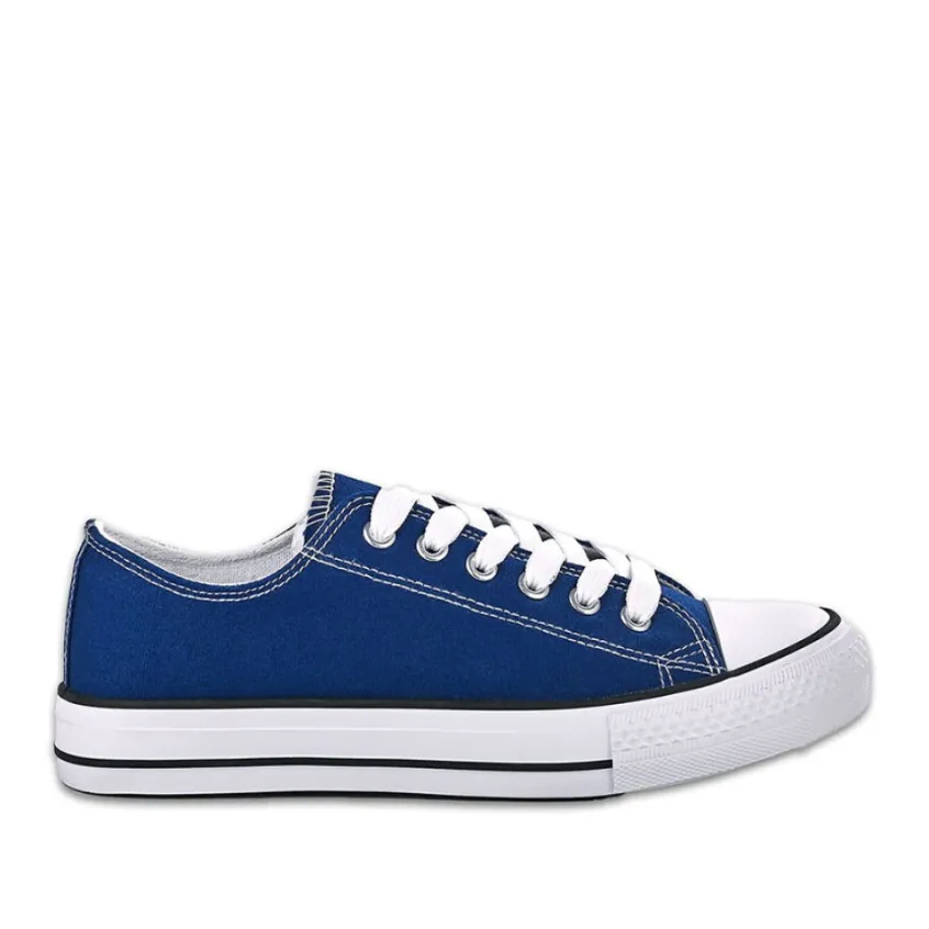 Baskets, Sneakers|STREET LIFE Baskets Femme En Toile Bleu Marine