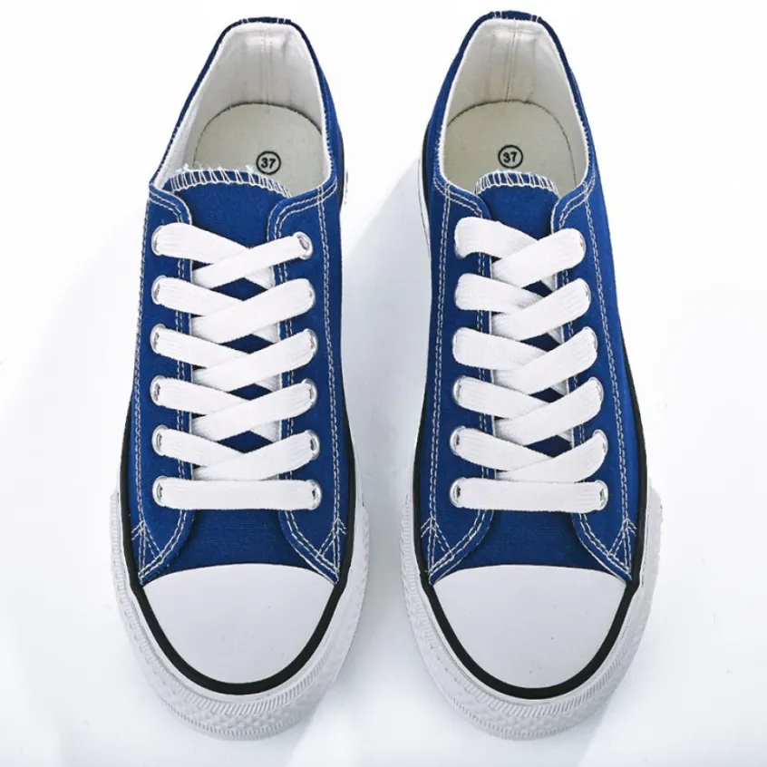 Baskets, Sneakers|STREET LIFE Baskets Femme En Toile Bleu Marine