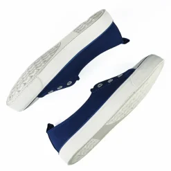 Baskets, Sneakers|STREET LIFE Baskets Femme En Toile Bleu Marine