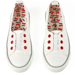 Baskets, Sneakers|STREET LIFE Baskets Femme En Toile Blanche