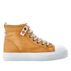 Baskets, Sneakers|LEE COOPER Baskets Femme En Toile Camel