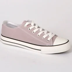 Baskets, Sneakers|STREET LIFE Baskets Femme En Toile Grise