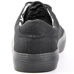 Baskets, Sneakers|ADEIA Baskets Femme En Toile Noire