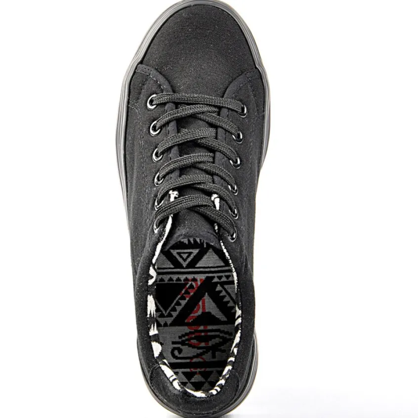 Baskets, Sneakers|ADEIA Baskets Femme En Toile Noire