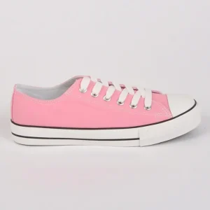 Baskets, Sneakers|STREET LIFE Baskets Femme En Toile Rose