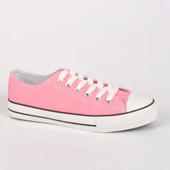 Baskets, Sneakers|STREET LIFE Baskets Femme En Toile Rose