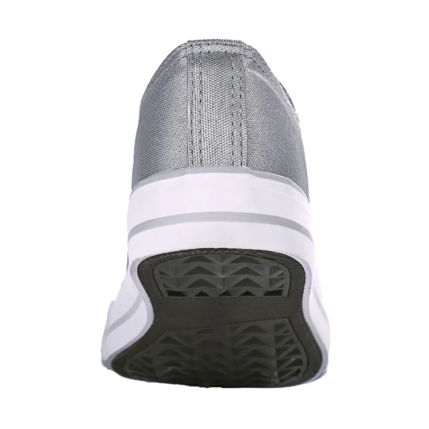 Baskets, Sneakers|STREET LIFE Baskets Femme Irisees En Toile Grise